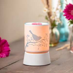 Bluebird Scentsy Mini Warmer With Tabletop Base