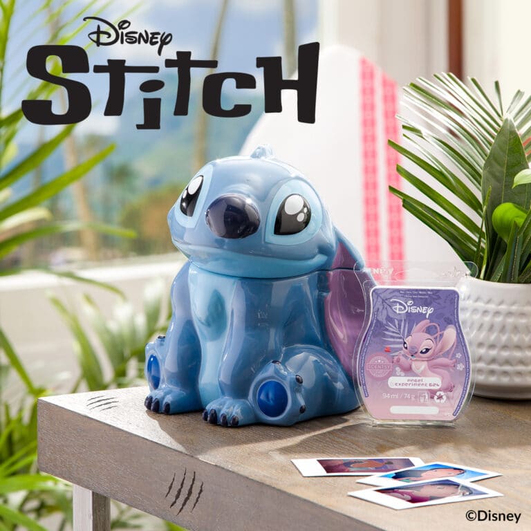 Our new Disney Stitch Scentsy Warmer is made with aloha! The Candle