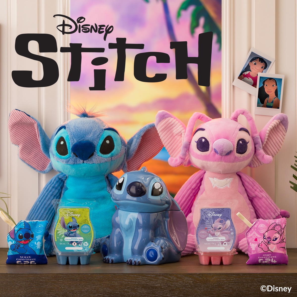 Our new Disney Stitch Scentsy Warmer is made with aloha! The Candle