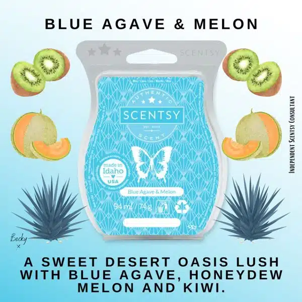 Blue Agave & Melon Scentsy Bar