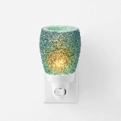 Glitter Teal Scentsy Plugin Mini Warmer