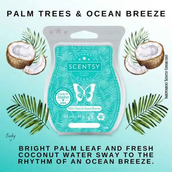 Palm Trees & Ocean Breeze Scentsy Bar