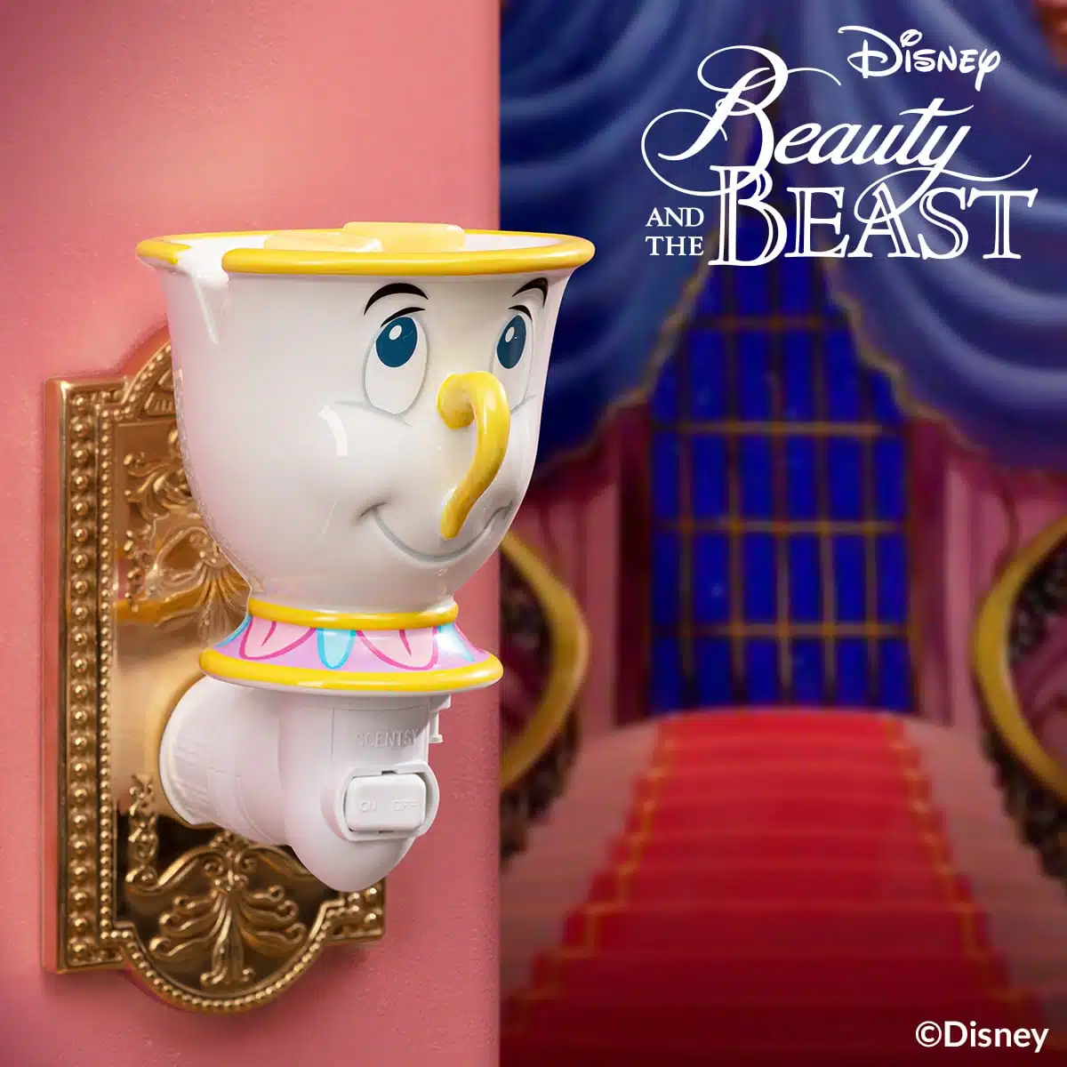 Chip Scentsy UK Mini Warmer with wall plug Beauty and the Beast