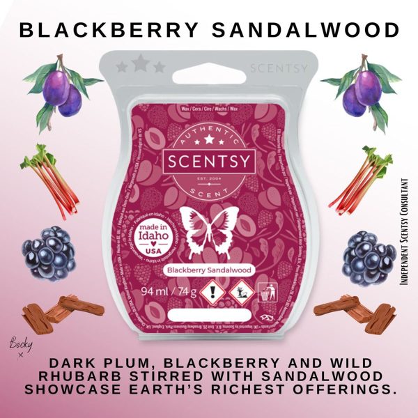 Blackberry Sandalwood Scentsy Bar