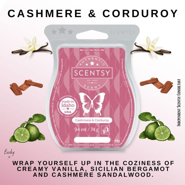 Cashmere & Corduroy Scentsy Bar