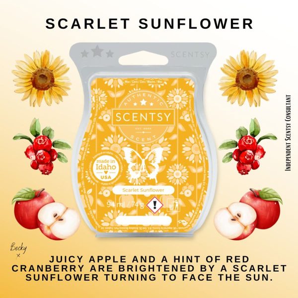 Scarlet Sunflower Scentsy Bar