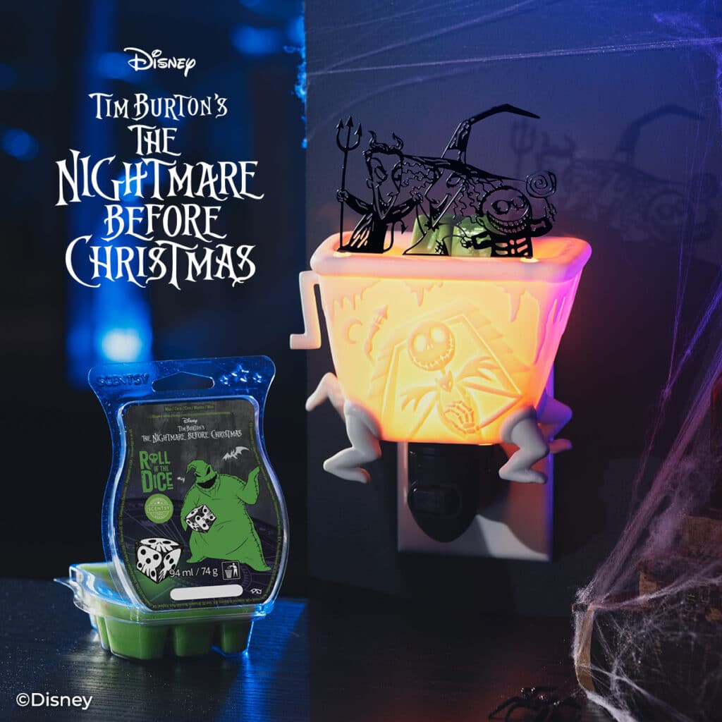 The Nightmare Before Christmas Lock Shock and Barrel Scentsy UK Mini Warmer