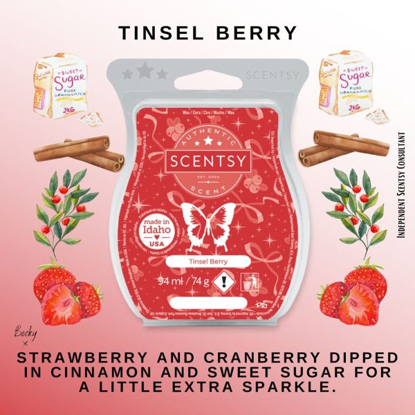 Tinsel Berry Scentsy Wax Bar
