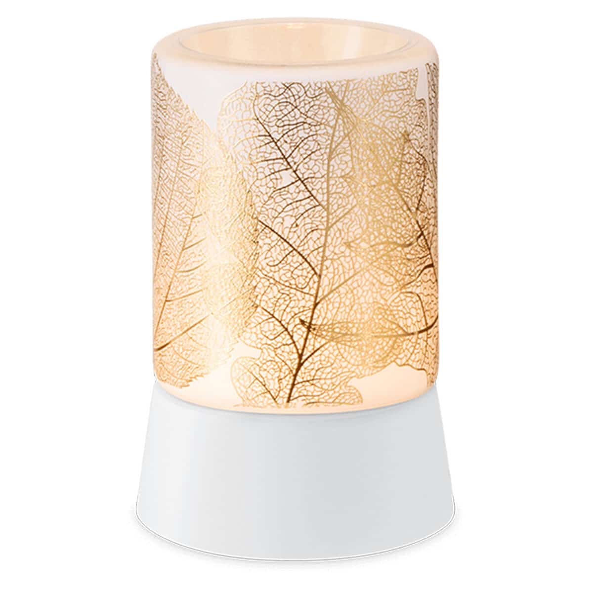 Gilded Leaves Mini Warmer with Tabletop Base