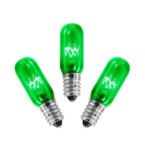 Scentsy 15 Watt Green Light Bulbs - 3 Pack