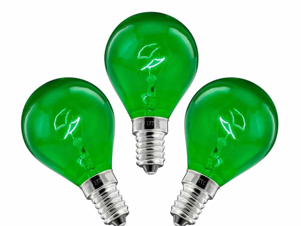 Green light bulbs discount