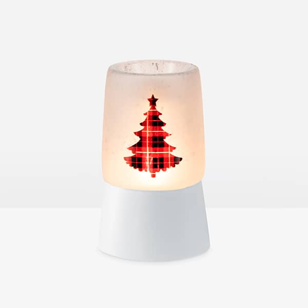 Pine for Plaid Scentsy Mini Warmer With Tabletop Base