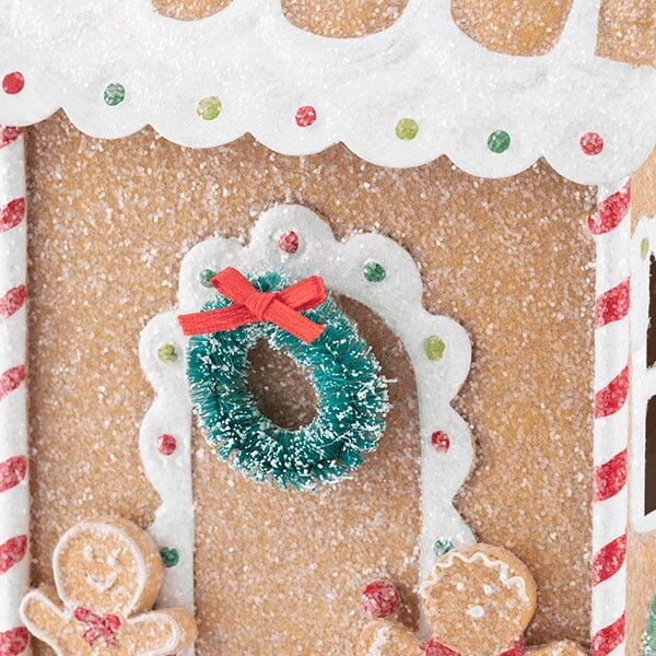 Candy Christmas Gingerbread House Scentsy Warmer Close Up