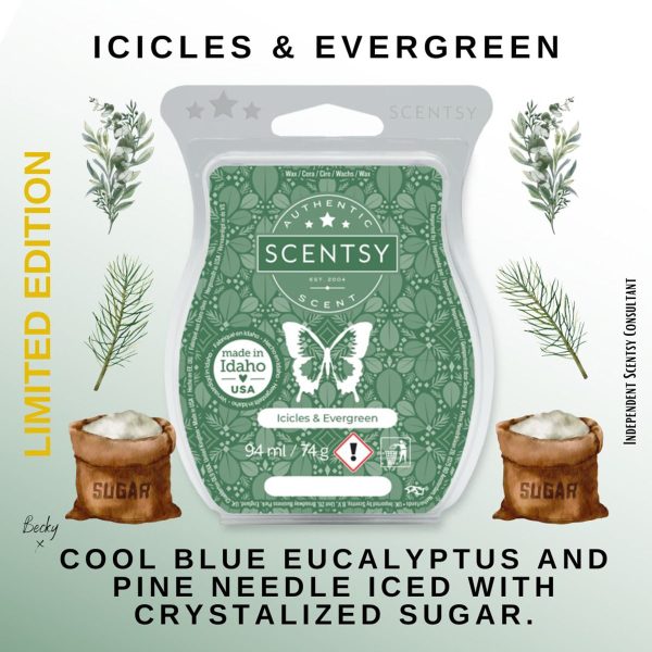 Icicles & Evergreen Scentsy Bar