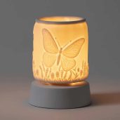 Butterfly Season Mini Warmer with Tabletop Base Dark Setting