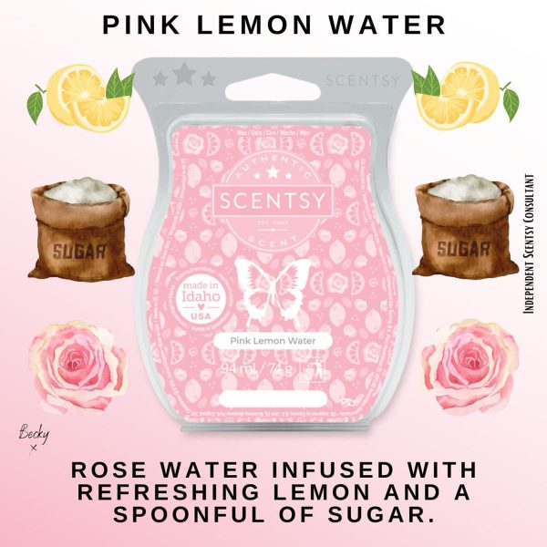 Pink Lemon Water Scentsy Bar