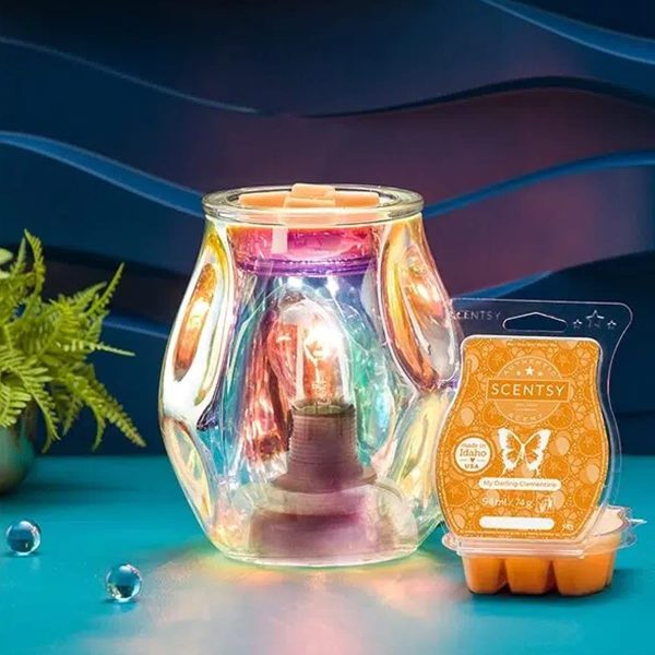 Bubbled Iridescent Scentsy Warmer