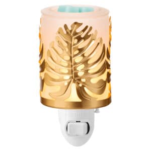 Luxe Leaves Scentsy Plugin Mini Warmer With Wax