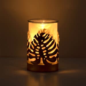 Luxe Leaves Scentsy Warmer Dark Setting