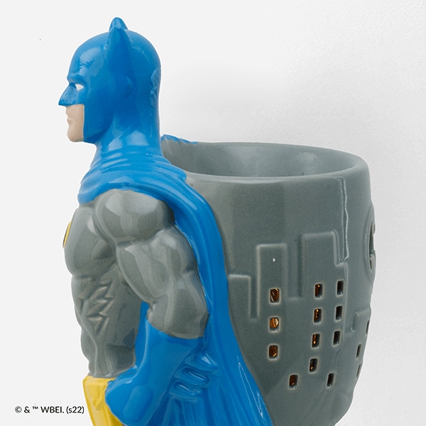 New! Batman™ – Scentsy Mini Warmer with Wall Plug Side View