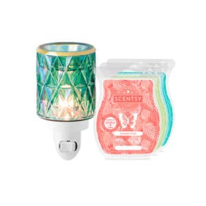 Crowned in Gold Scentsy Plugin Mini Warmer With 3 FREE Bars