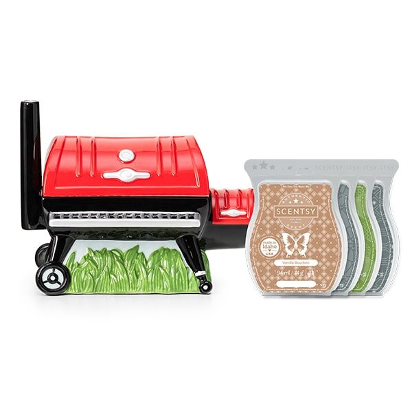 Job "Well Done" Scentsy BBQ Warmer With Wax Bundle