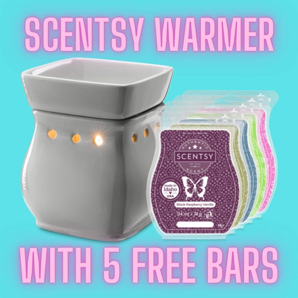 Best-Ever Gift For Her - Classic Curve Scentsy Warmer With 5 FREE Bars
