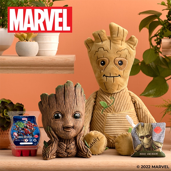 Groot Scentsy Warmer, Wax & Buddy