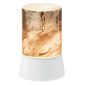 Gold Cracked Marble Mini Warmer with Tabletop Base