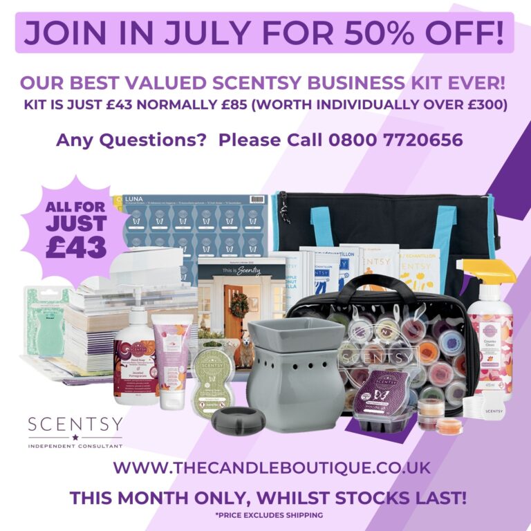Join in July for 50% OFF! Best Valued Scentsy Business Kit Ever!