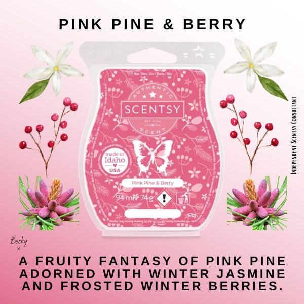 Pink Pine & Berry Scentsy Bar
