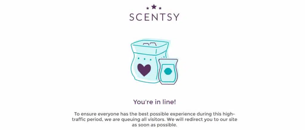 Scentsy Splash Screen Queue