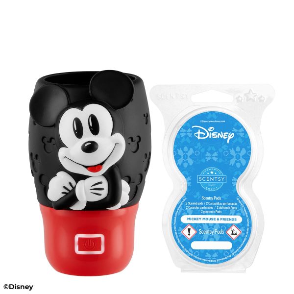 Disney Mickey Mouse – Scentsy Wall Fan Diffuser + Disney Mickey Mouse & Friends – Scentsy Pod Twin Pack