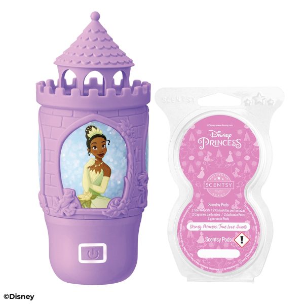 Disney Princess – Scentsy Wall Fan Diffuser (Tiana, Mulan, Rapunzel) + Disney Princess: True Love Awaits – Scentsy Pod Twin Pack