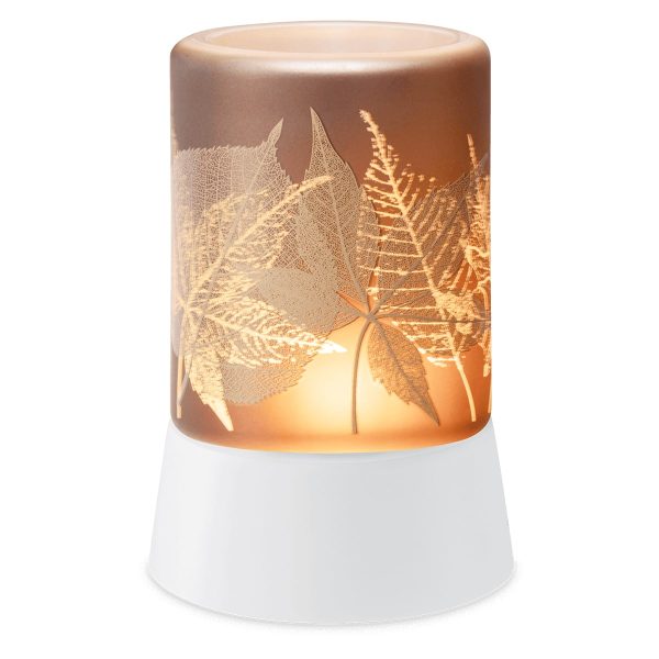 Luminous Leaves Scentsy Mini Warmer with Tabletop Base