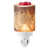 Luminous Leaves Scentsy Plugin Mini Warmer With Wax