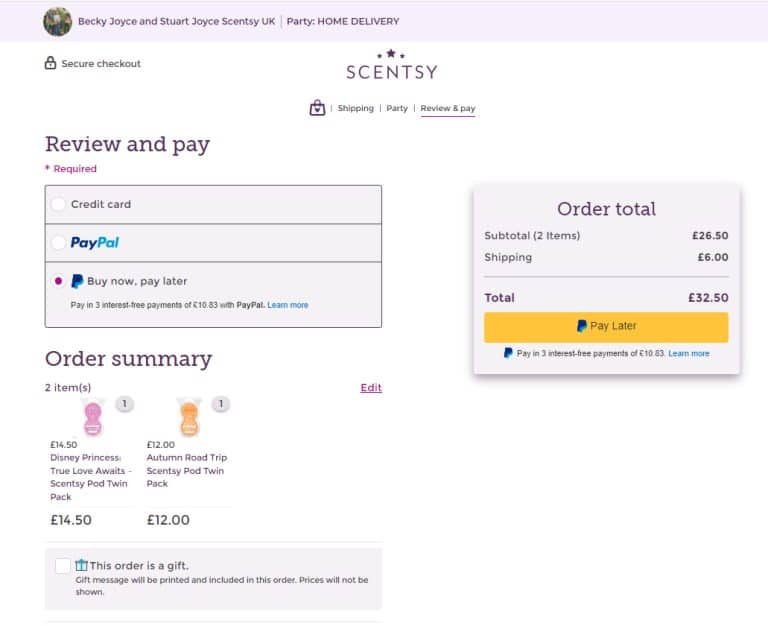 Scentsy Buy Now Pay Later With PayPal's Pay Later The Candle Boutique