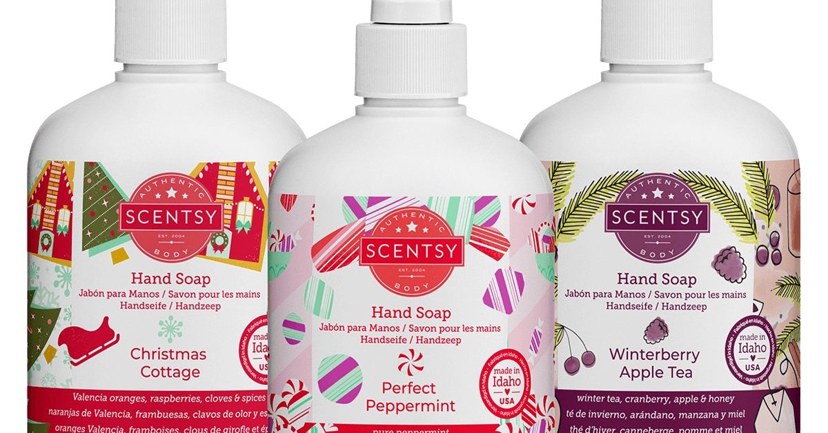 Holiday Hand Soap 3Pack The Candle Boutique Scentsy UK Consultant