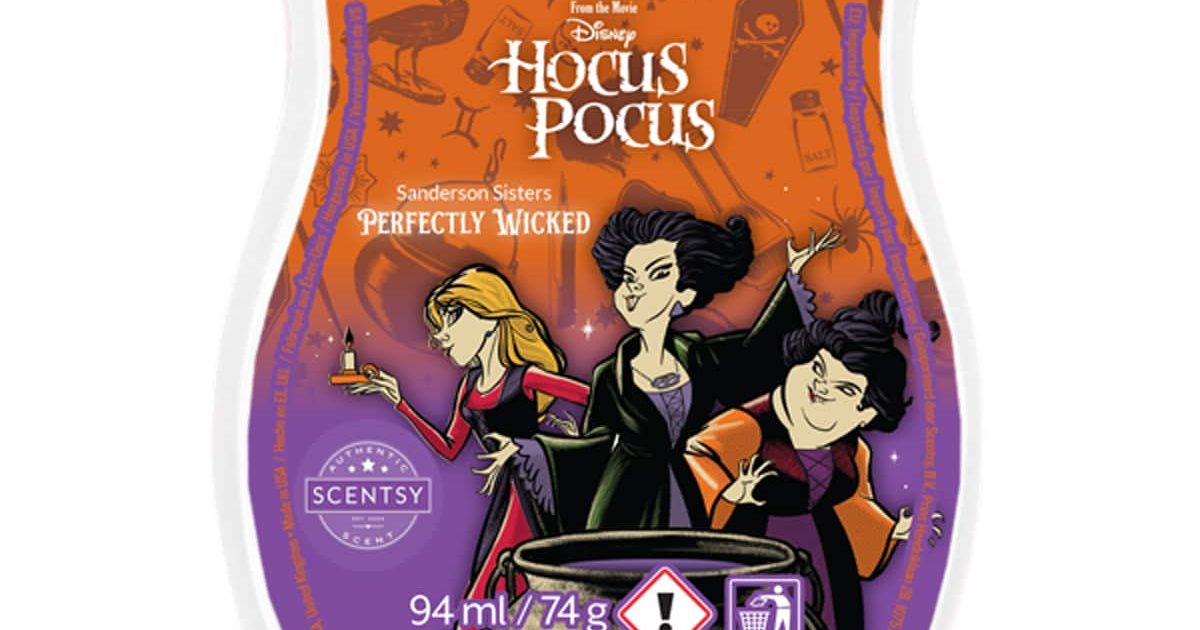 Sanderson Sisters Perfectly Wicked Scentsy Bar The Candle Boutique