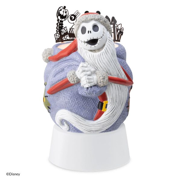 Santa Jack Skellington - Scentsy Mini Warmer with Tabletop Base