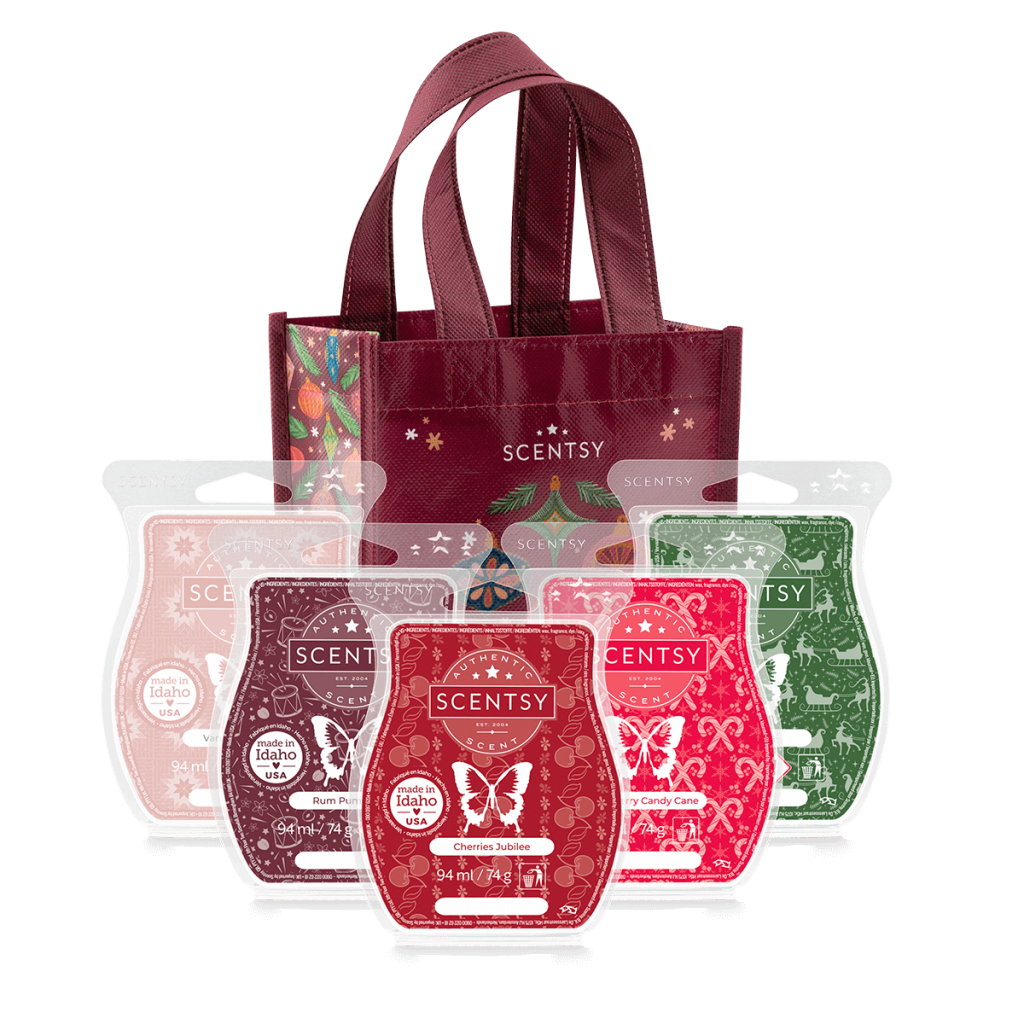 Scentsy Christmas 2023 Wax Bar Collection With Bag