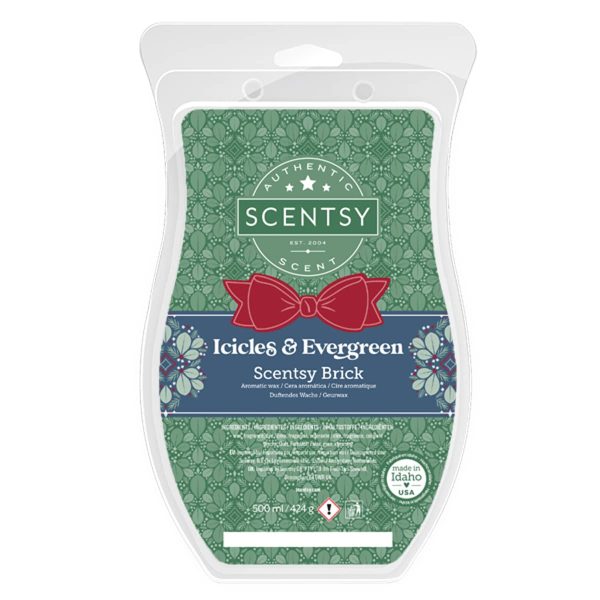 Icicles & Evergreen Scentsy Brick