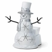 Sparkling Snowman Scentsy Warmer Off