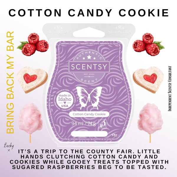 Cotton Candy Cookie Scentsy Bar