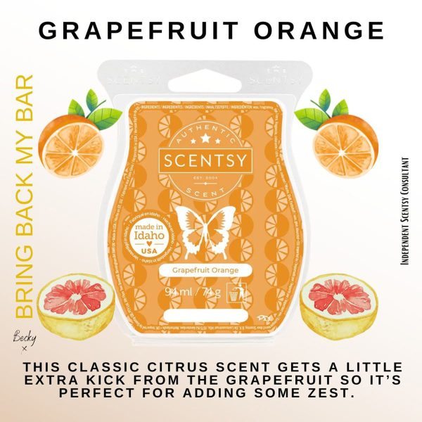 Grapefruit Orange Scentsy Bar