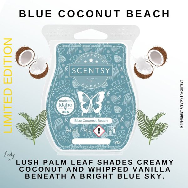 Blue Coconut Beach Scentsy Bar