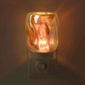 Bubbled Iridescent Scentsy Plugin Mini Warmer Dark Setting