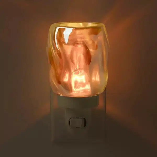 Bubbled Iridescent Scentsy Plugin Mini Warmer Dark Setting