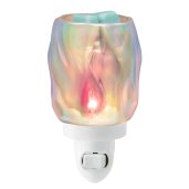 Bubbled Iridescent Scentsy Plugin Mini Warmer With Wax