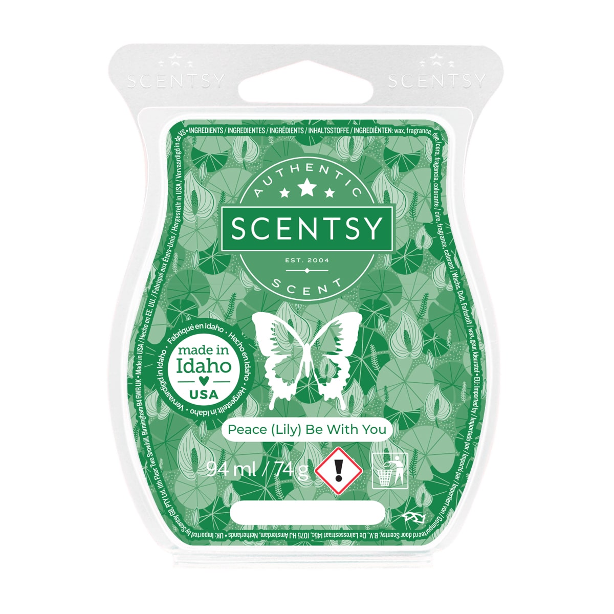 Peace (Lily) Be With You Scentsy Wax Bar